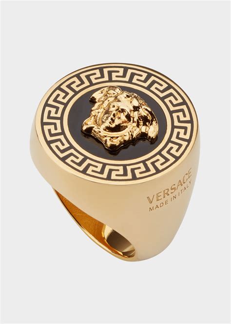 bague versace homme or 24 carats|Versace .